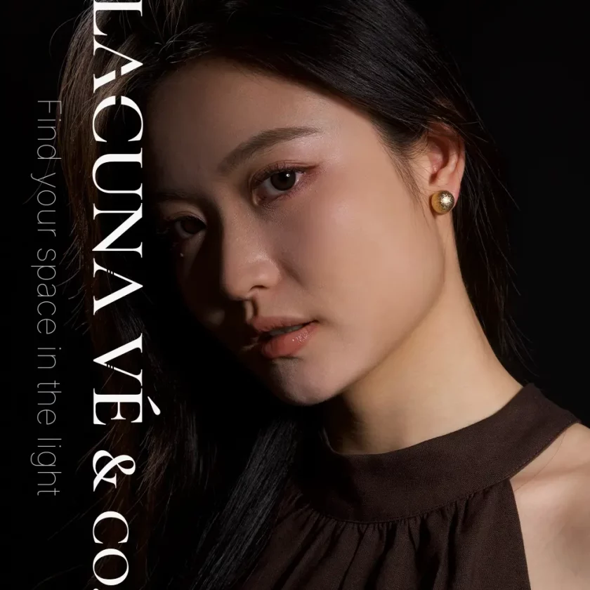 Lunar: 10mm Frosted Metallic Pearl Design in Gold or Silver-Tone Copper & S925 Posts | Lacuna Ve - Image 2
