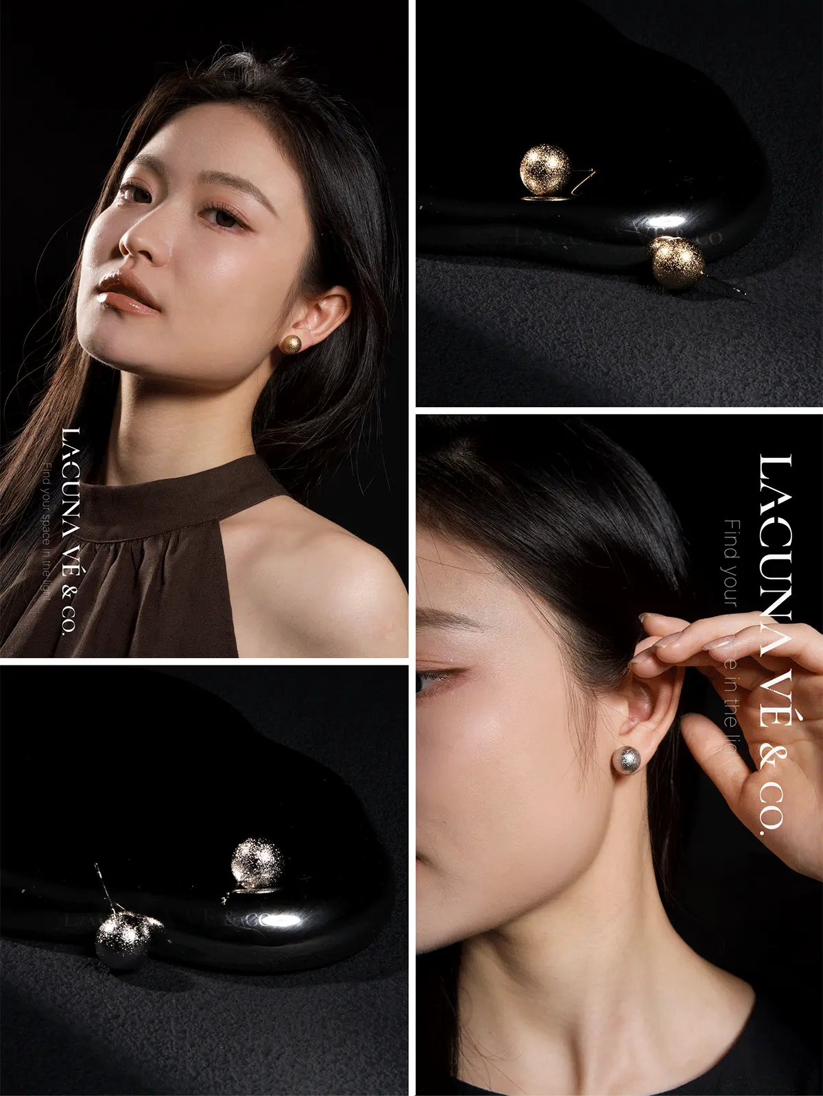 Lacuna Vé & Co. Lunar 12mm 18K Gold-Plated Premium Matte Ball Stud Earrings