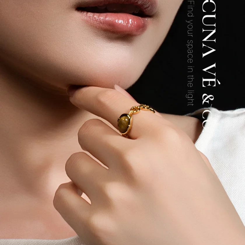 tiger eye ring