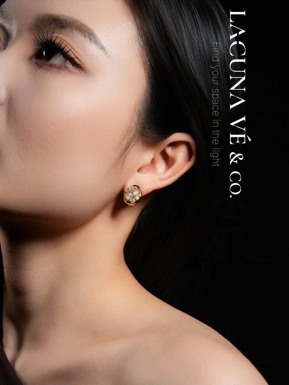 18K Gold Plated Woven Lattice Earrings ⌜Woven Gold Shards⌟ | S925 Sterling Silver Minimalist Jewelry | Lacuna Vé & Co. | Textured Studs