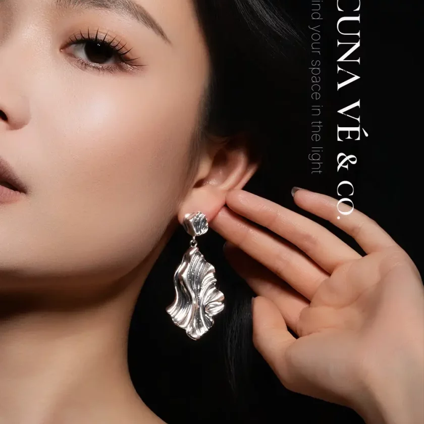 Statement Earrings  Silver Drop Earrings | Lacuna Ve