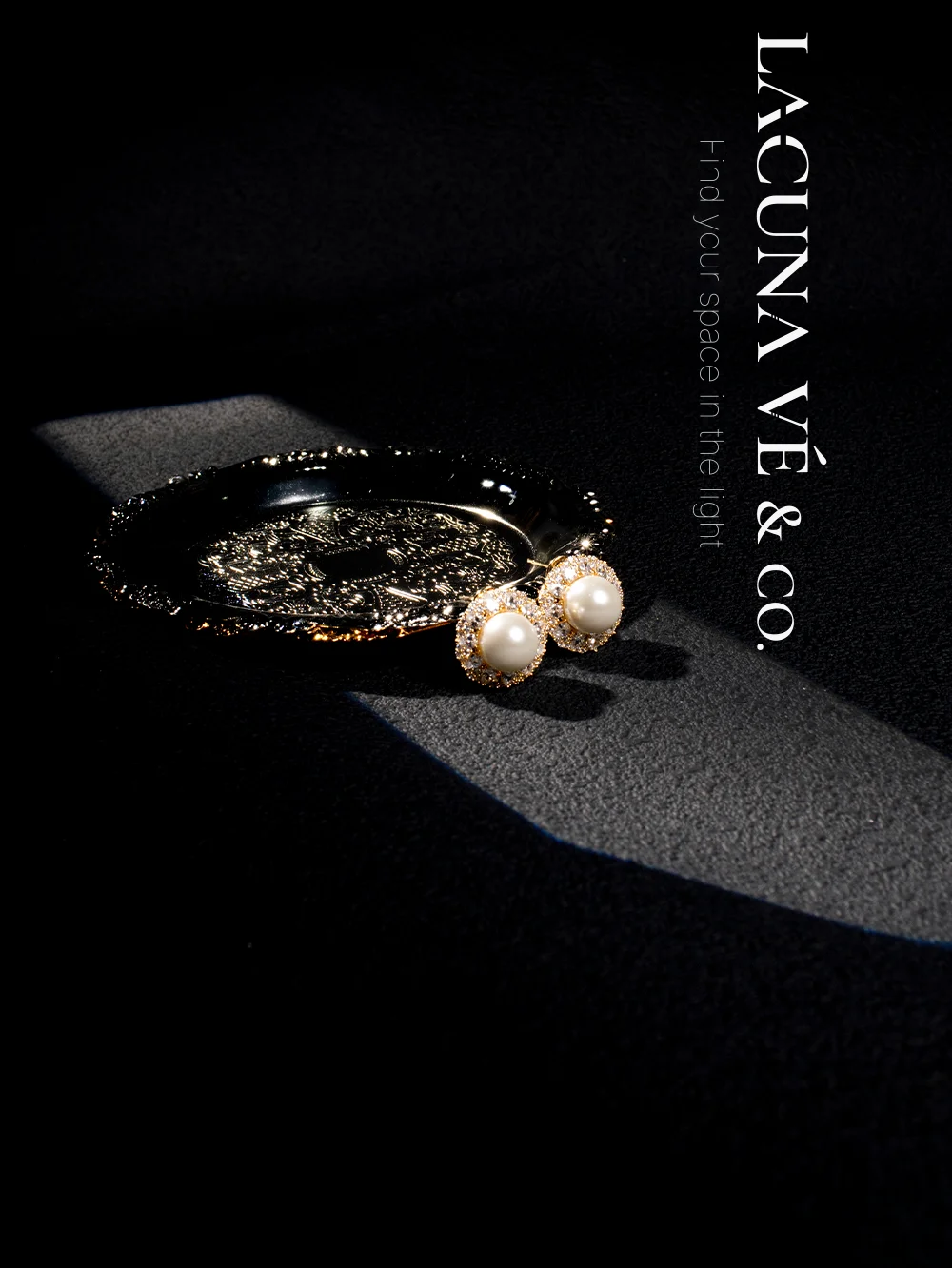 18K Gold Plated Pearl & Zircon Halo Stud Earrings ⌜Moonlight & Stardust⌟ | Vintage Minimalist Jewelry | Lacuna Vé & Co. | S925 Post - Image 6