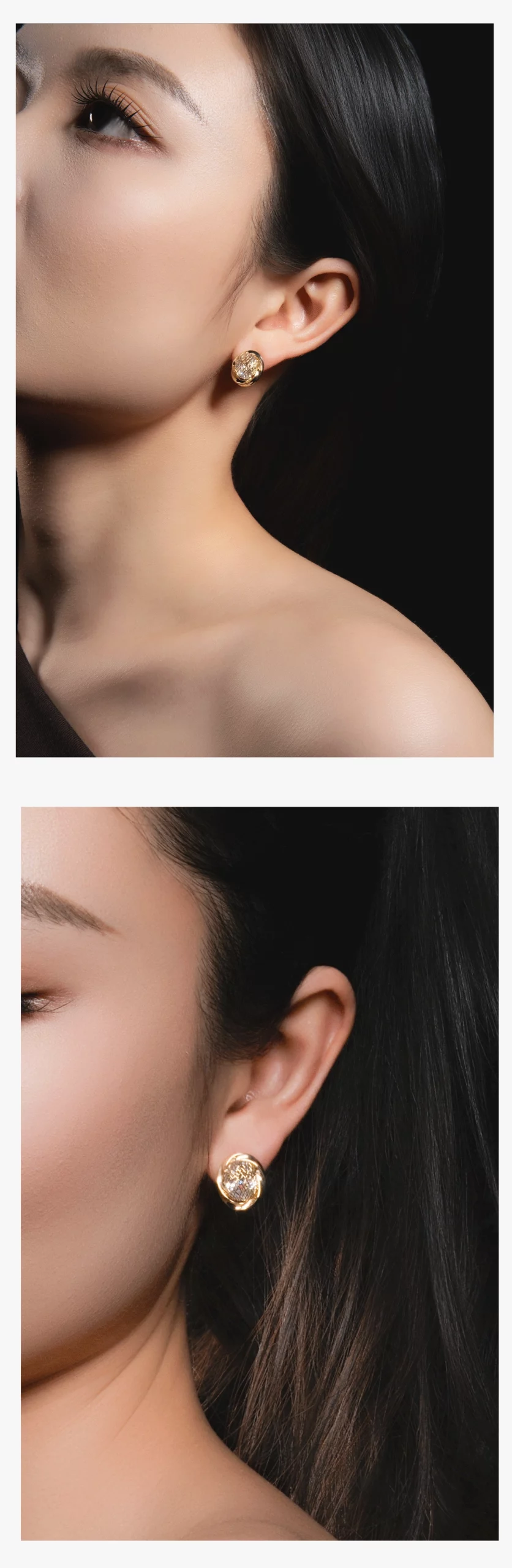详情202 Lacuna Ve Co | NatureInspired Minimalist Contemporary Earrings Stylish display of women's gold earings