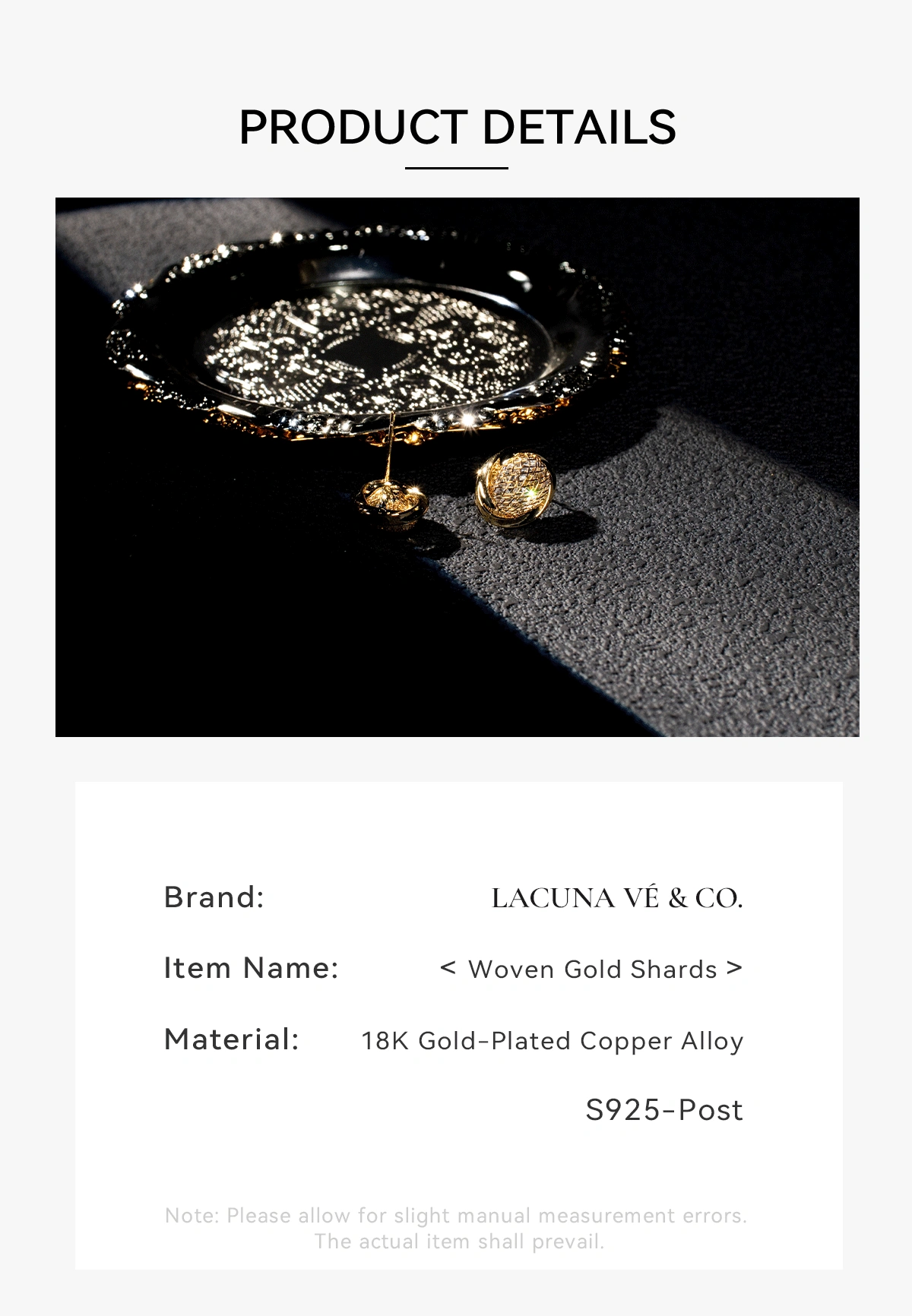 详情301 Lacuna Ve Co | NatureInspired Minimalist Contemporary Earrings Lacuna Vé Co intricate stud earring