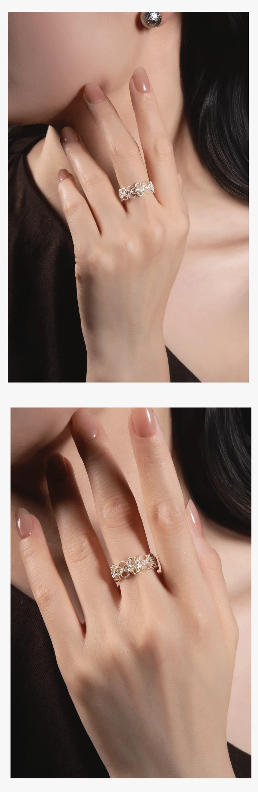Fine Craftsmanship of the Ethereal Blossom Statement Ring