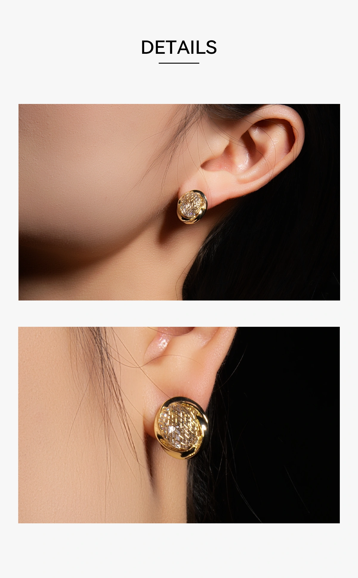 详情104 Lacuna Ve Co | NatureInspired Minimalist Contemporary Earrings Detailed look at the perfect stud earring design